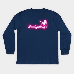 Shadynasty's Always Sunny Neon Pink Kids Long Sleeve T-Shirt